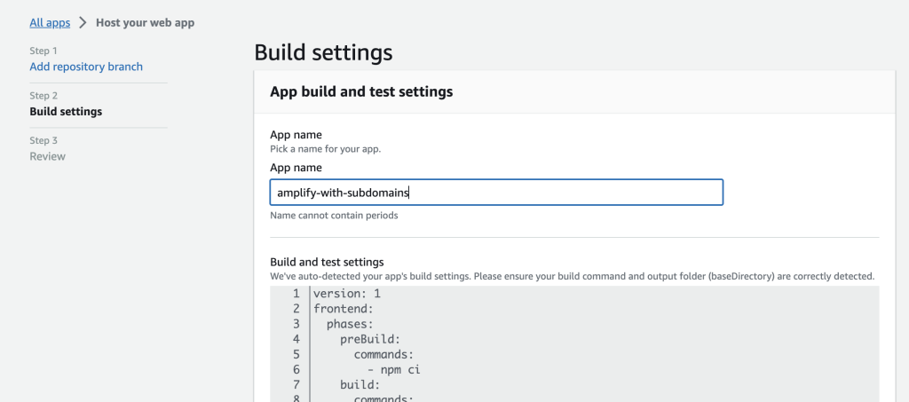 Subdomínios curinga para aplicativos multi-inquilinos na AWS Amplify Hosting