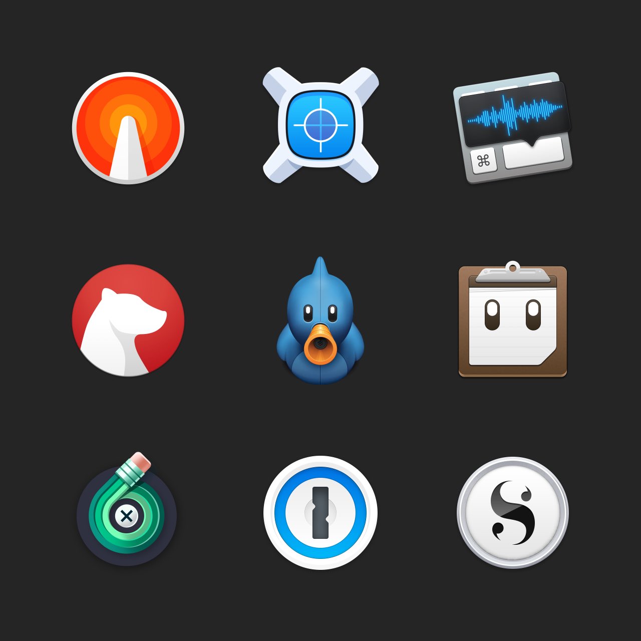 A grande sur-Idicing of MacOS ícones