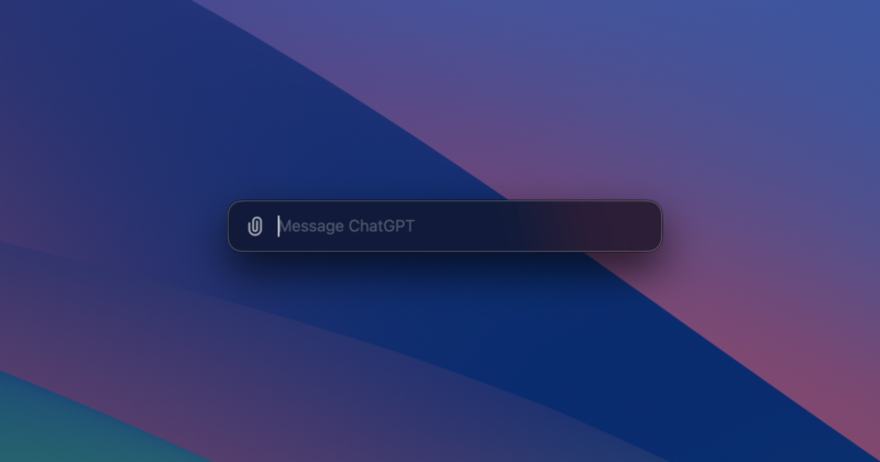 O ChatGPT do OpenAI para Mac está agora disponível para todos os usuários