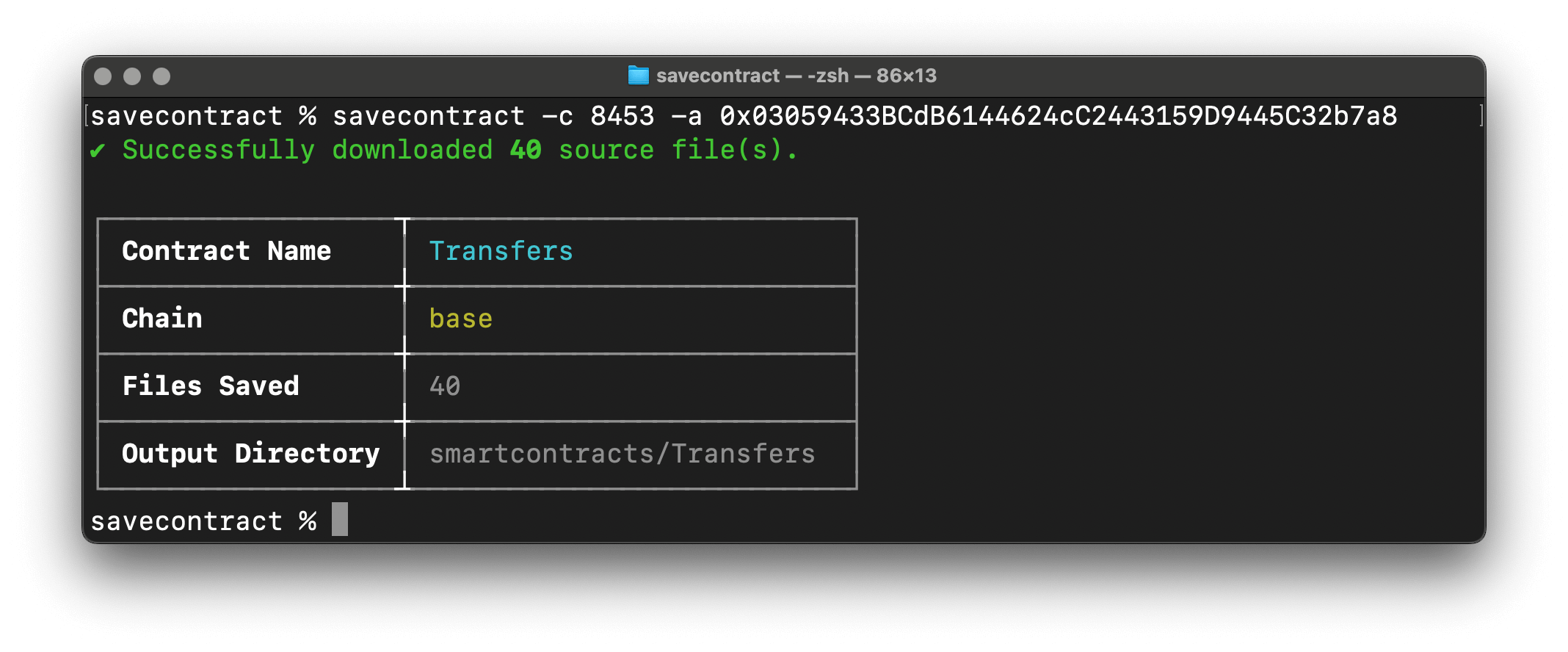 Mostrar HN: SafeContract – Ferramenta CLI para baixar o código fonte verificado de contrato inteligente