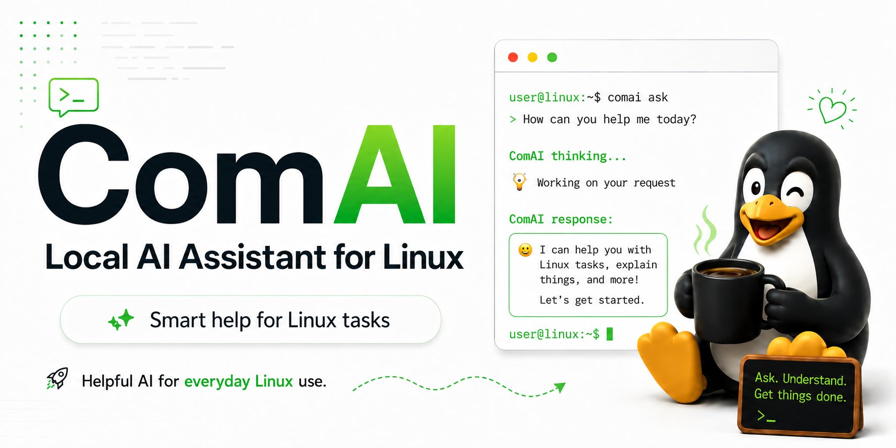 ComAI – Um assistente Linux de código aberto para solução de problemas com LLMs locais