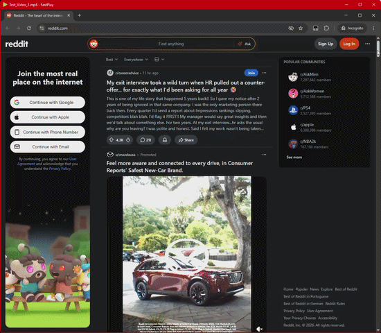 Mostrar HN: FastPlay, um reprodutor de vídeo rápido e mínimo do Windows construído em Rust