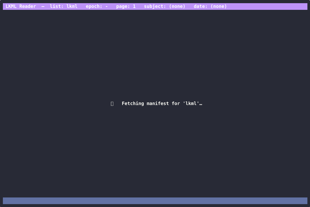 Leitor LKML: um leitor interativo baseado em Rust para listas de discussão do kernel Linux