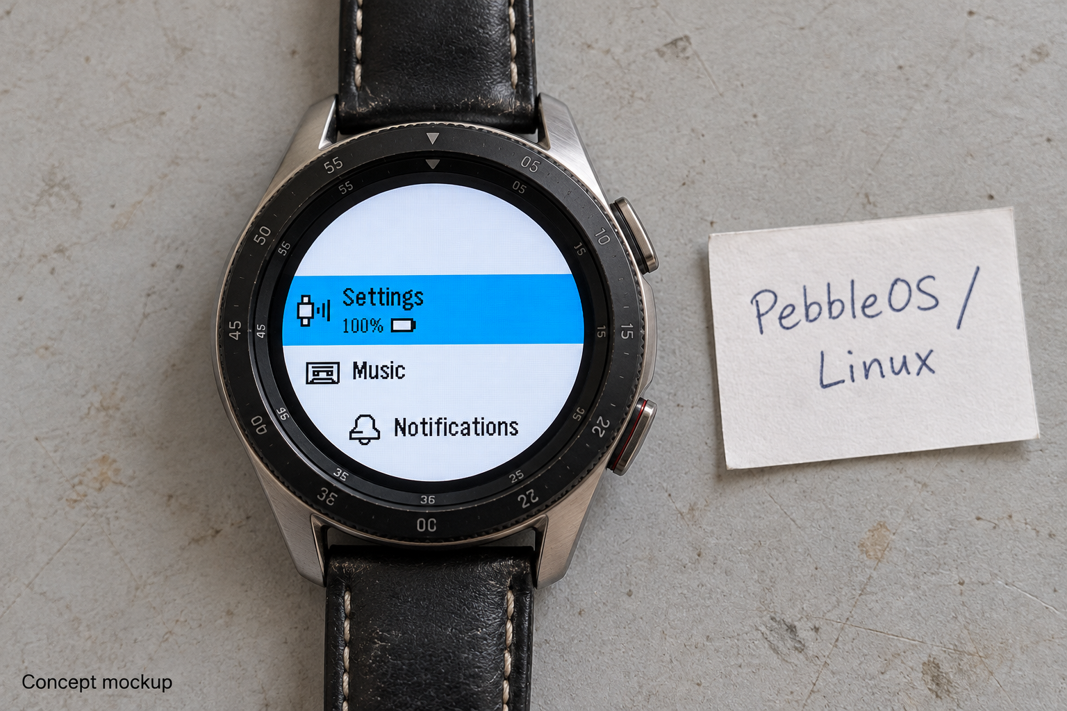 Porta PebbleOS Linux (para smartwatches Android)
